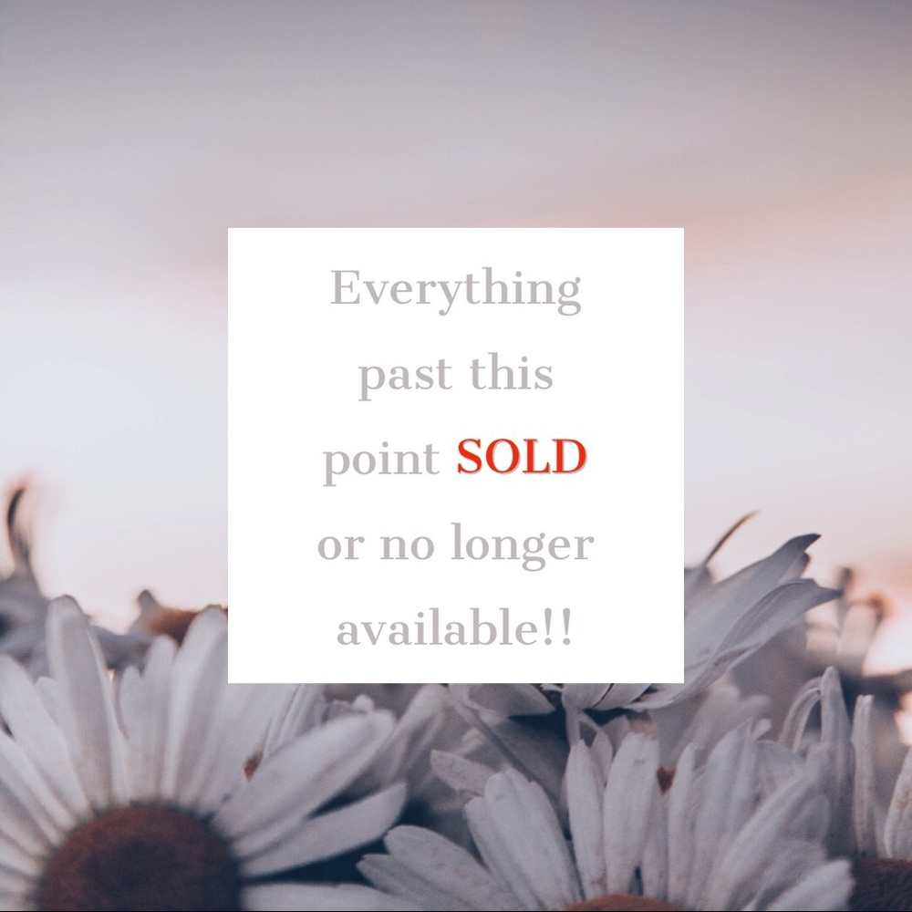 Sold items beyond this point
